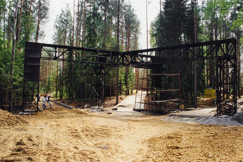 Cemetery under construction
